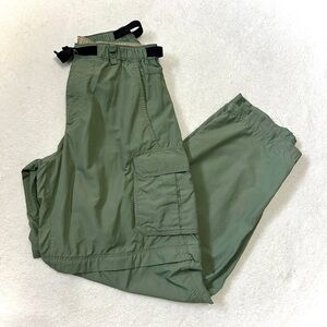 REI Men's Olive Cargo Zip-Off Short/Pants - Size Small (27"x30L)